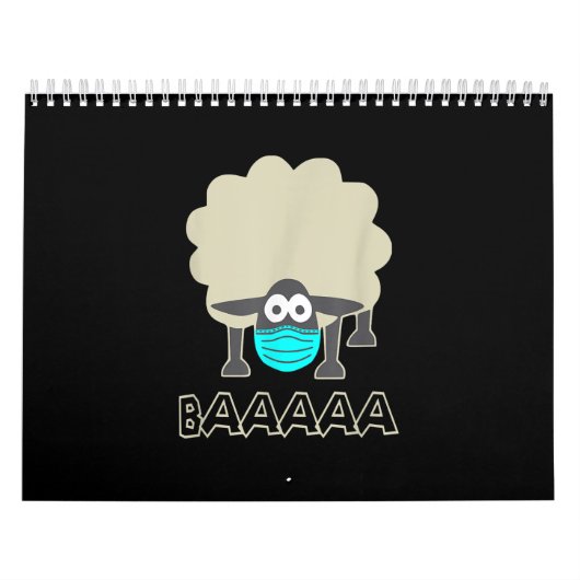 Funny Sheep met gezichtsmasker | Sheeple Gift Kalender (Hoes)