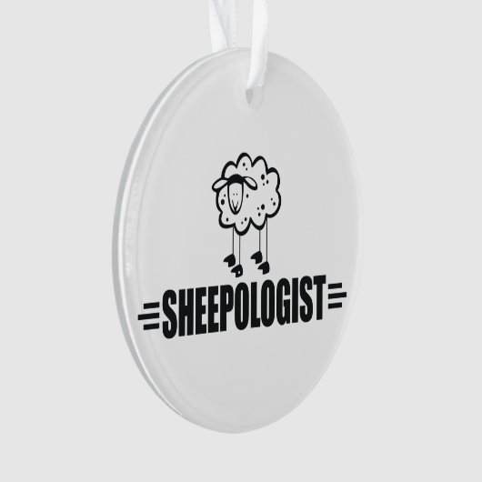 Funny Sheep Ornament (voorkant)