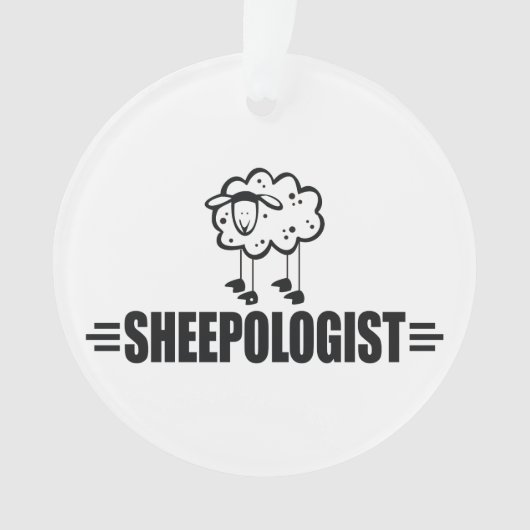Funny Sheep Ornament (voorkant)