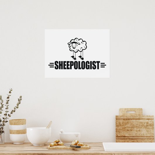 Funny Sheep Poster (Keuken)