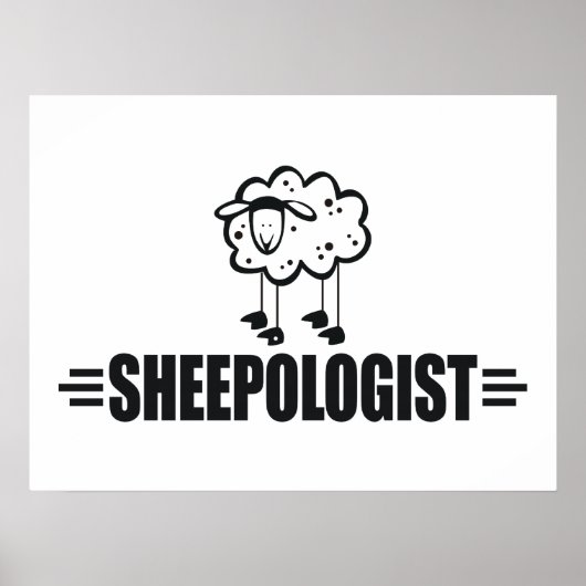 Funny Sheep Poster (Voorkant)