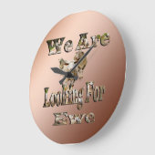 Funny Sheep Pun op zoek naar ooien, wandklok (Hoek)