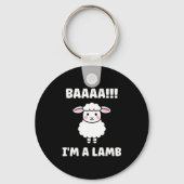 Funny Sheep Quote Baaah I'm A Lamb Sleutelhanger (Voorkant)