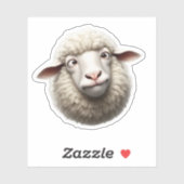 Funny Sheep Sticker – Cross‑Eyed Sheep (Vel)