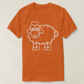 Funny sheep t-shirt (Design voorkant)