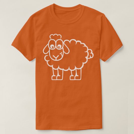 Funny sheep  t-shirt (Design voorkant)
