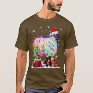 Funny Sheep Tree-kerstlampjes Xmas Pajama Matc T-shirt
