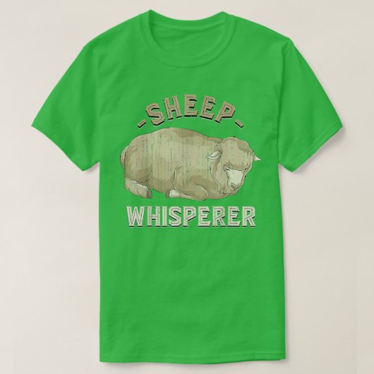 Funny Sheep Whisperer Farmer Boerderij Dierenvrien T-shirt (Design voorkant)