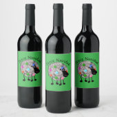 Funny Sheep Wine Label Wijn Etiket (Flessen)