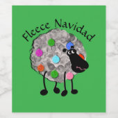 Funny Sheep Wine Label Wijn Etiket (Enkel label)