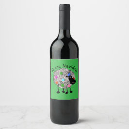 Funny Sheep Wine Label Wijn Etiket
