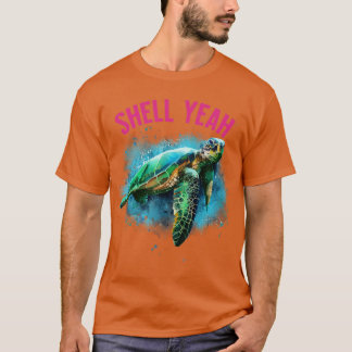 Funny Shell Ja Vacation Beach Zee Turtle T-shirt