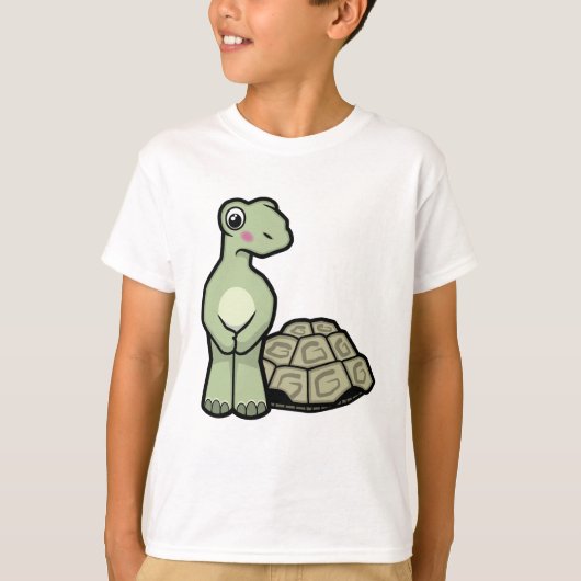 Funny Shell-less Tortoise Kinder T-Shirt (Voorkant)