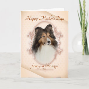 Funny Sheltie Moederdag Card Kaart