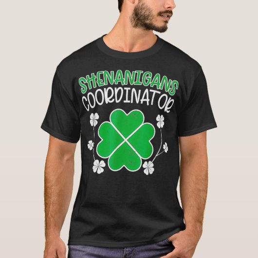 Funny Shenanigans Coordinator St Patricks Day Teac T-shirt (Voorkant)