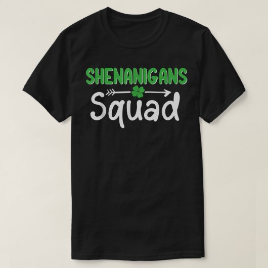 Funny Shenanigans Squad St Patrick's Day Matching  T-shirt (Design voorkant)