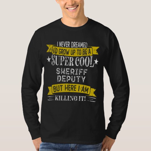 Funny Sheriff Adjunct Shirten Functie Professional T-shirt (Voorkant)