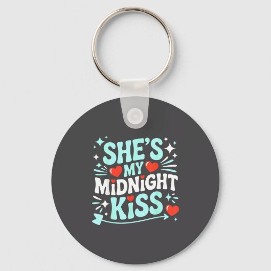 Funny She's My Midnight Kiss Valentine Matching Co Sleutelhanger (Voorkant)