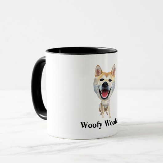 Funny Shiba Inu Dog Mok (Voorkant links)