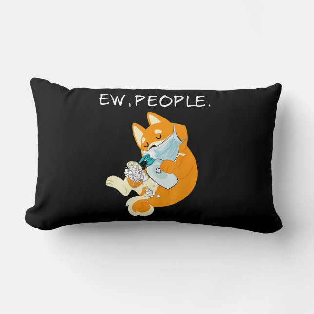 Funny Shiba Inu | Ew People Dog Gift Kussen (Voorkant)