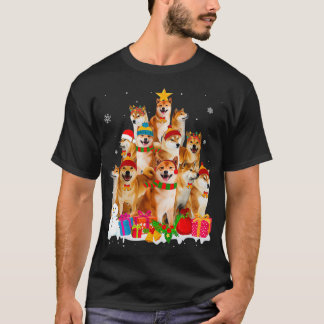 Funny Shiba Inu kerstboompet Hondenliefhebber Gift T-shirt