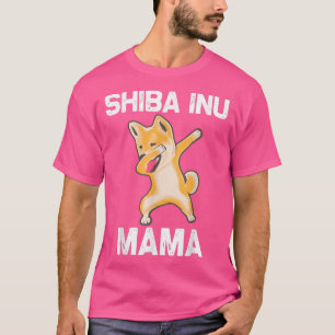 Funny Shiba Inu voor vrouwen Mam Dabbing Japans Ak T-shirt