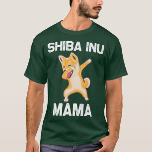 Funny Shiba Inu voor vrouwen Mam Dabbing Japans Ak T-shirt