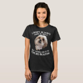 Funny Shih Tzu Dog Pet Breed T shirt Bark Bark Bar (Voorkant volledig)