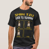 Funny Shih Tzu Guide to Training Dog Trainer T-shirt (Voorkant)
