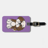 Funny Shih Tzu Puppy Dog Cartoon Bagagelabel (Voorkant horizontaal)