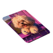 Funny Shih Tzu Puppy Smiling (Dog Days) Magneet (Rechterzijde)