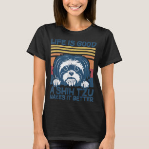 Funny ShihTzu Shitzu Dog Mam Pap Lover T-shirt