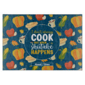 Funny Shiitake Meme Thanksgiving herfst Pattern Snijplank (Voorkant)