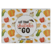 Funny Shiitake Mushroom Thanksgiving Snijplank (Voorkant)