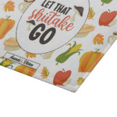 Funny Shiitake Mushroom Thanksgiving Snijplank (Hoek)