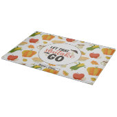 Funny Shiitake Mushroom Thanksgiving Snijplank (Hoek)