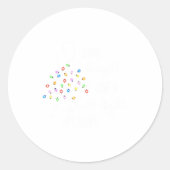 Funny Shine Bright Like A Call Light Christmas Pca Ronde Sticker (Voorkant)