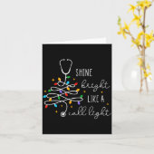Funny Shine Bright Like A Call Light Nurse Merry C Kaart (Gele Bloem)