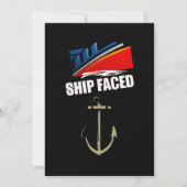 Funny Ship Faced Booze Cruise & Boating Kaart (Voorkant)