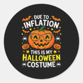 Funny Shirt Halloween 2025 Pumpkin Costume Men Wom Ronde Sticker (Voorkant)
