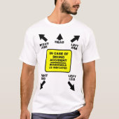 Funny Shirt Humor herassembleren Skiing Accident (Voorkant)