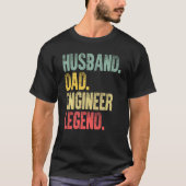 Funny Shirt Husband Dad Engineer Legend Re (Voorkant)