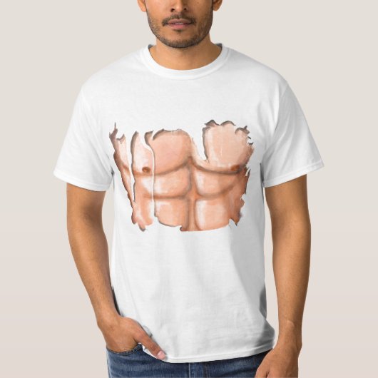 Funny Shirt - Muscle and Six Pack (Voorkant)