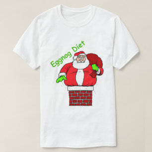 Funny Shirt Santa Claus Eggnog Diet