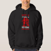 Funny Shisha Gezegde - Shisha en de koning zal rok Hoodie (Voorkant)