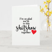 Funny Shitshow Love Card Kaart (Gele Bloem)