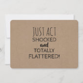 Funny Shocked Bridesmaid of Maid of Honor proposal Kaart (Voorkant)