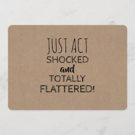 Funny Shocked Bridesmaid of Maid of Honor proposal Kaart