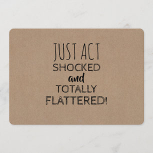 Funny Shocked Bridesmaid of Maid of Honor proposal Kaart