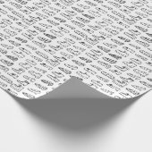 Funny Shoe Kleur uw eigen patroon Cadeaupapier (Hoek)